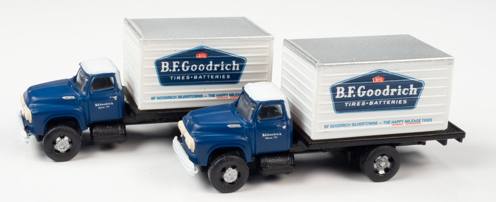 Classic Metal Works 1954 Ford Box Truck 2-Pack (BF Goodrich) 1:160 N Scale