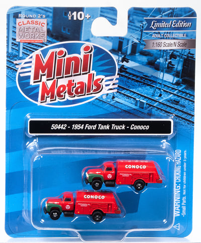 Classic Metal Works 1954 Ford Tanker Truck 2-Pack (Conoco) 1:160 N Scale