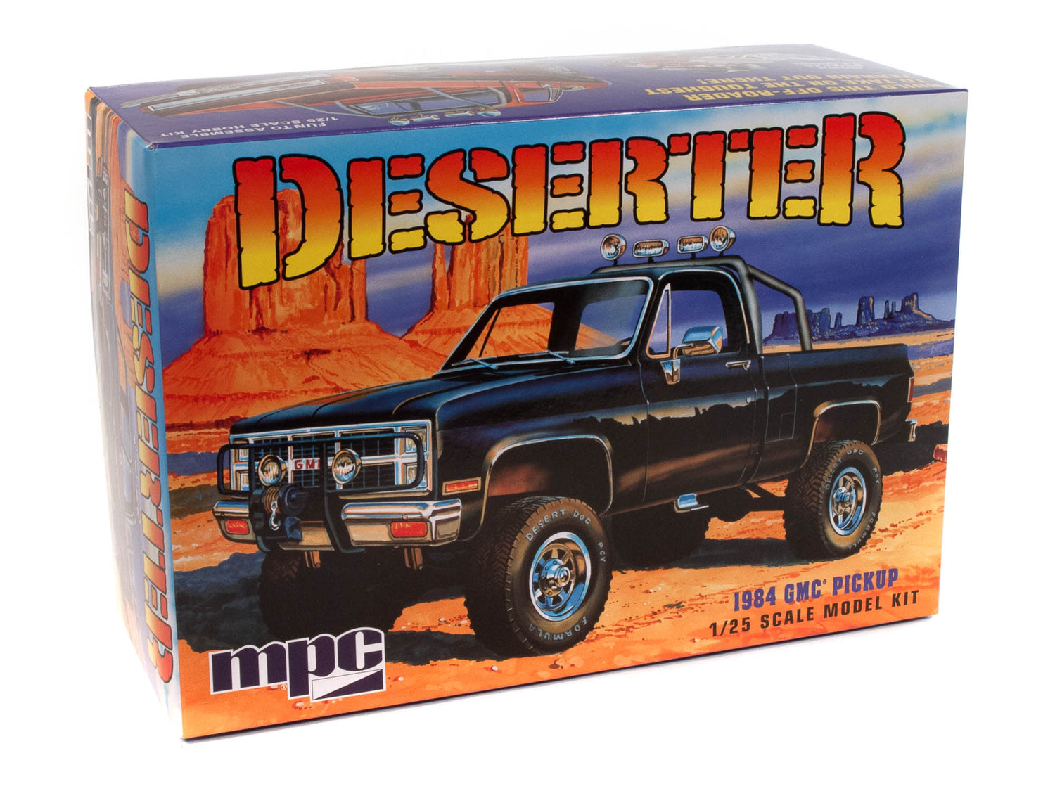 Skill 2 Model Kit 1984 GMC Pickup Truck (Molded in White) Deserter 1/25  Scale Model by MPC