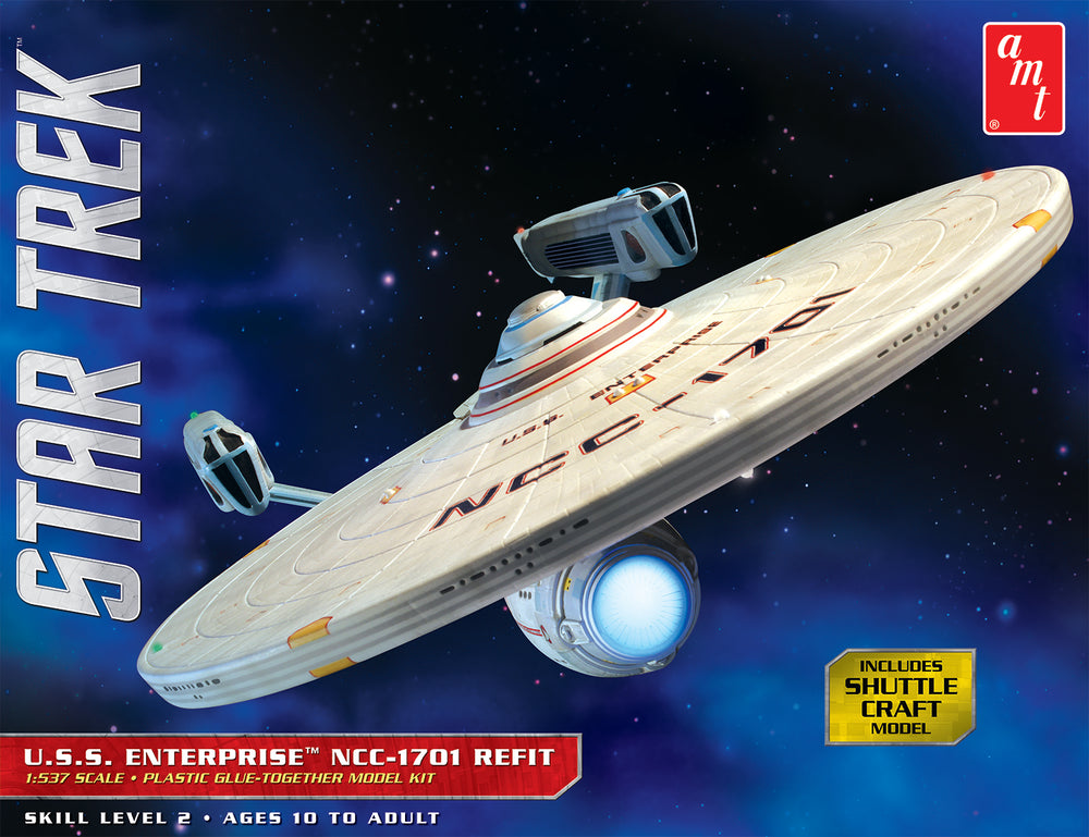 AMT Star Trek USS Enterprise NCC-1701 Refit 1:537 Scale Model Kit