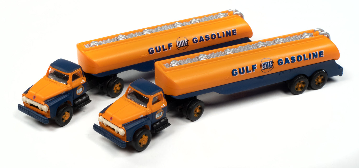 Classic Metal Works 1954 Ford Tractor w/Tanker Trailer (Gulf Oil) (2-Pack) 1:160 N Scale