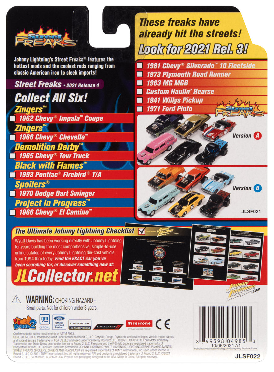 Johnny Lightning Street Freaks 2021 Release 4 Set B (6-Car