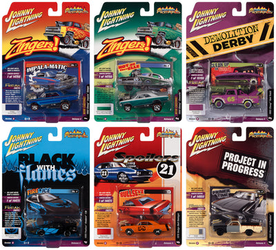 Johnny Lightning Street Freaks 2021 Release 4 Set B (6-Car Sealed Case) 1:64 Scale Diecast