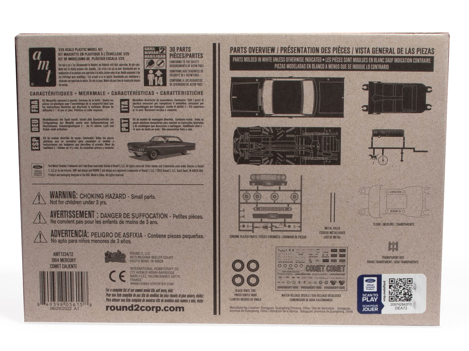 AMT 1964 Mercury Comet "Craftsman Plus Series" 1:25 Scale Model Kit