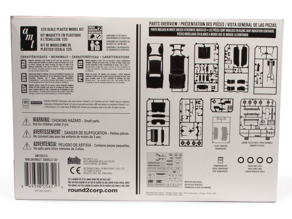 AMT 1966 Chevy Chevelle SS 1:25 Scale Model Kit | Auto World Store
