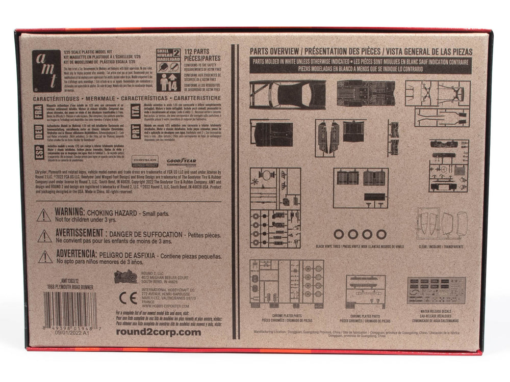AMT 1968 Plymouth Road Runner Customizing Kit 1:25 Scale Model Kit
