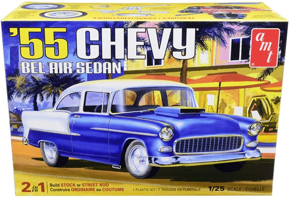 AMT 1955 Chevy Bel Air Sedan 1:25 Scale Model Kit