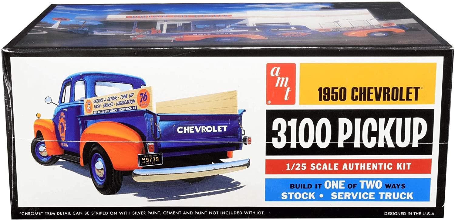 AMT 1950 Chevy Pickup (Union 76) 1:25 Scale Model Kit | Auto World