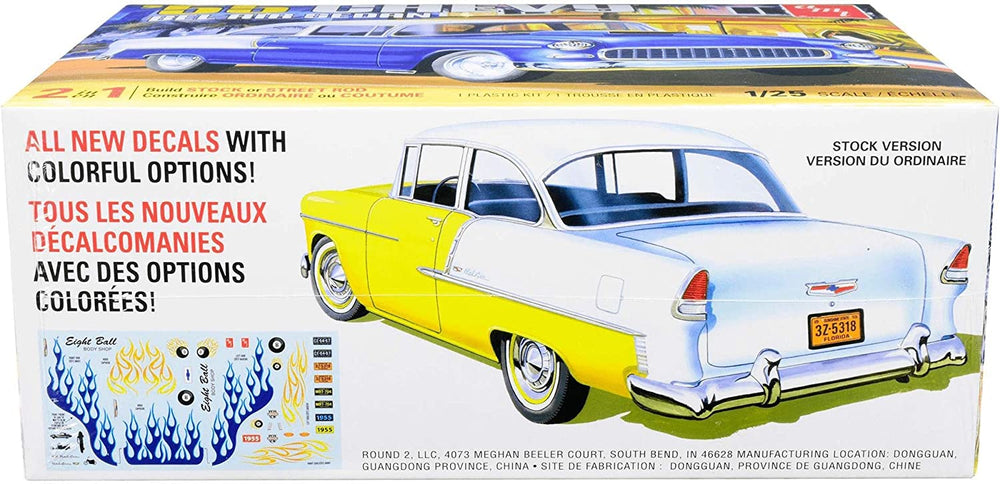 AMT 1955 Chevy Bel Air Sedan 1 25 Scale Model Kit Auto World Store