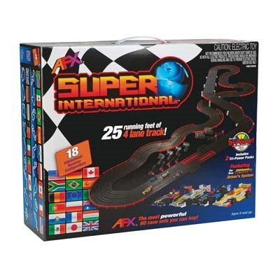 AFX Super International (25 Feet) 4-Lane Race Set