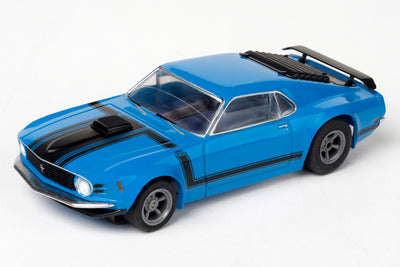 AFX Mustang - Boss 302 - Blue HO Scale Slot Car