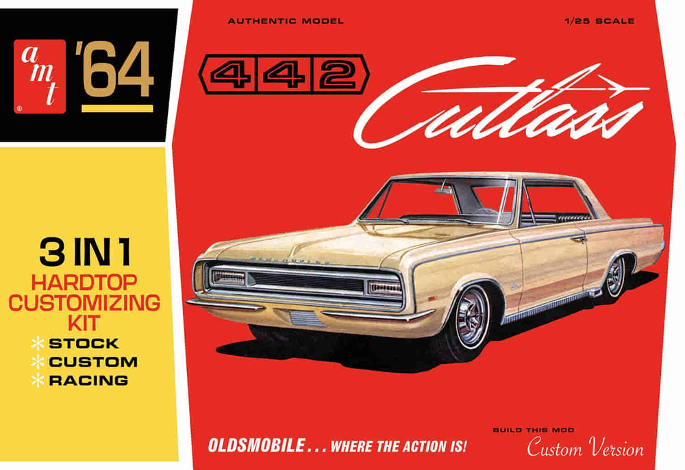 AMT 1964 Olds Cutlass 442 Hardtop 1:25 Scale Model Kit