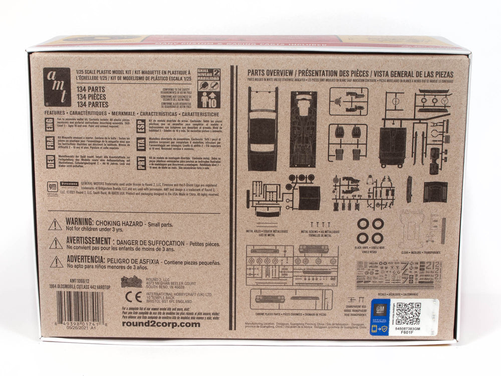 AMT 1964 Olds Cutlass 442 Hardtop 1:25 Scale Model Kit