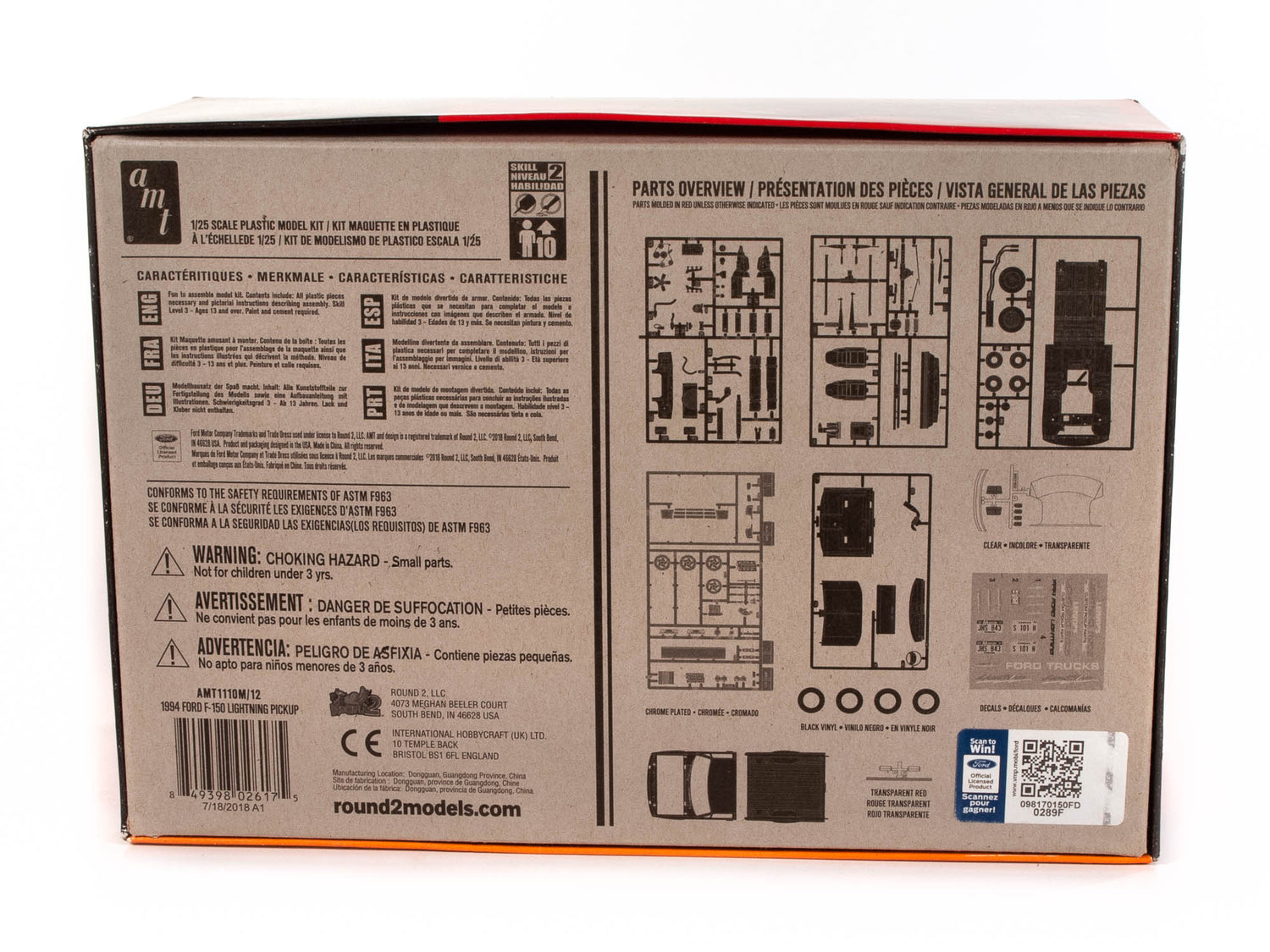 AMT 1994 Ford F-150 Lightning Pickup 1:25 Scale Model Kit