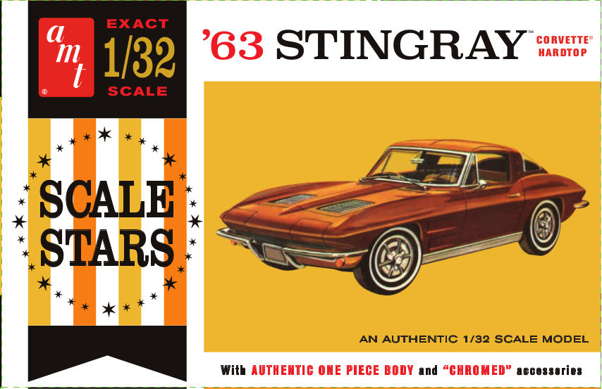 AMT 1963 Chevy Corvette Stingray 1:32 Scale Model Kit