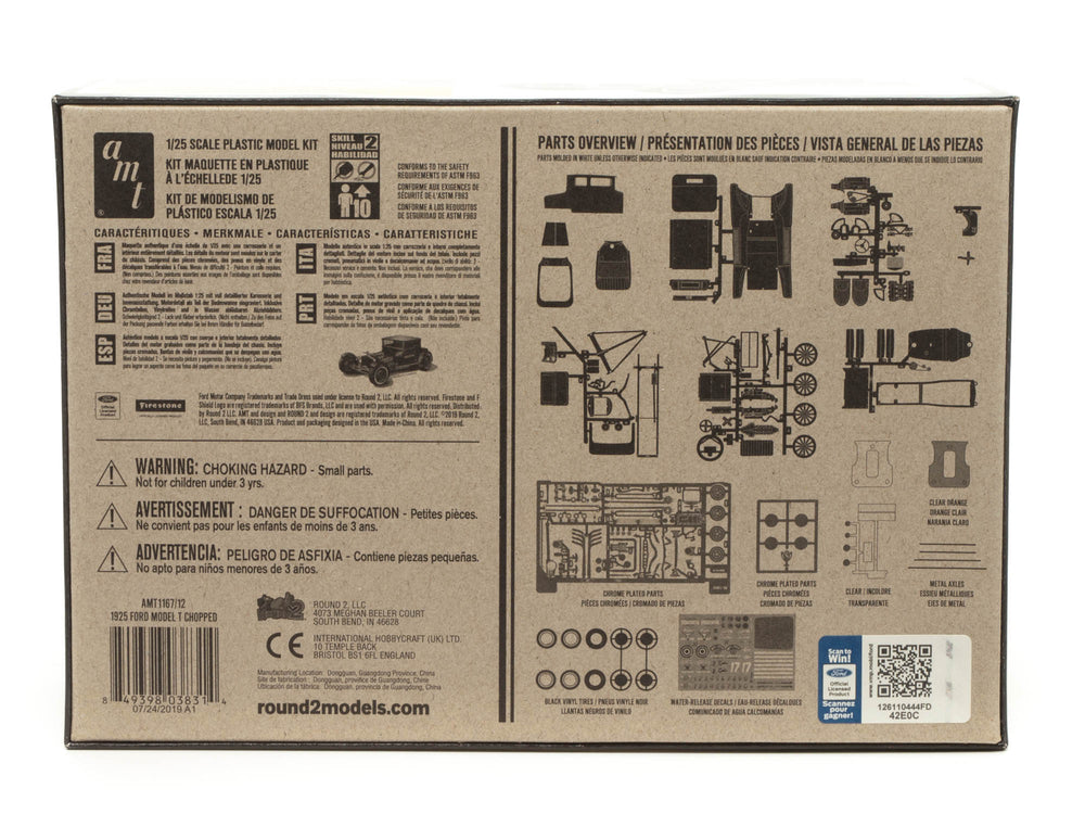 AMT 1925 Ford T "Chopped" 1:25 Scale Model Kit