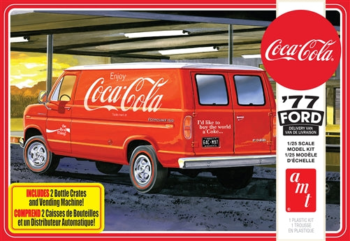 AMT 1977 Ford Van w-Vending Machine (Coca-Cola) 1:25 Scale Model Kit