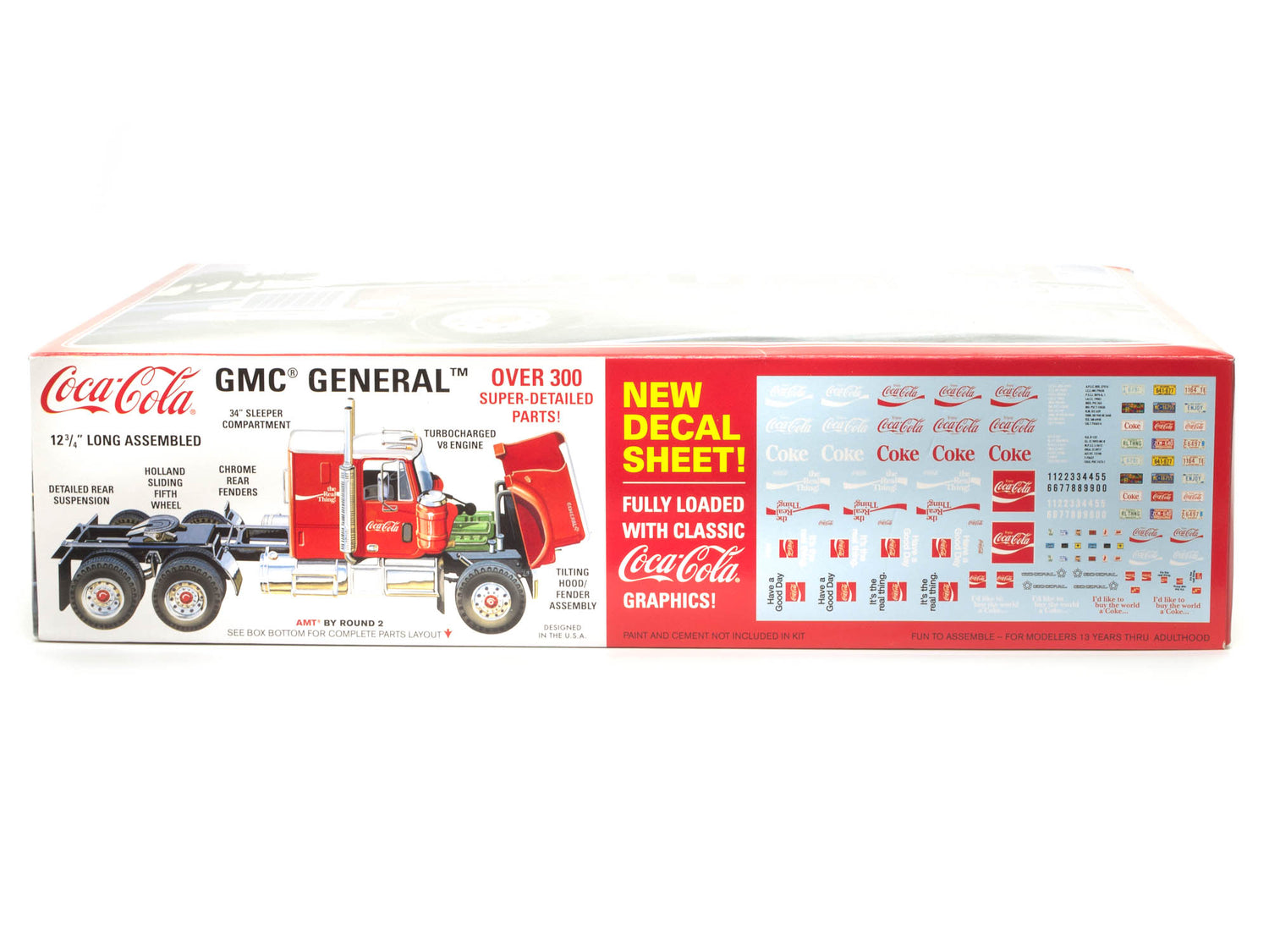 AMT 1976 GMC General Semi Tractor (Coca-Cola) 1:25 Scale Model Kit
