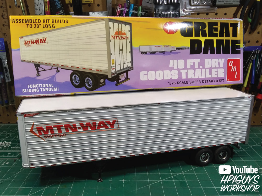 AMT Great Dane Dry Goods Semi Trailer 1:25 Scale Model Kit | Auto ...