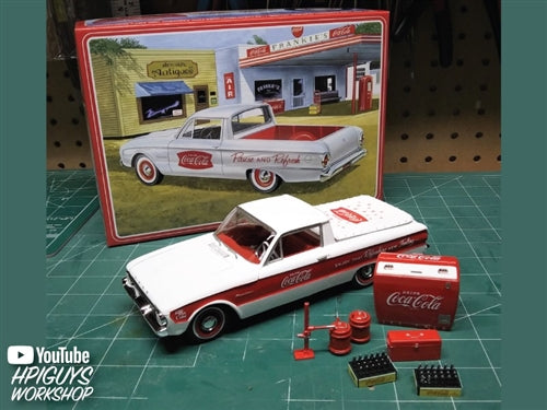 AMT 1960 Ford Ranchero w-Coke Chest (Coca-Cola) 1:25 Scale Model Kit