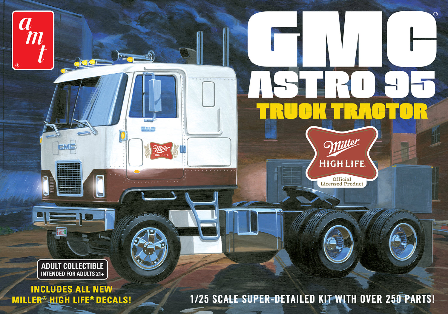 GMC Astro 95 Truck Tractor Miller Beer Model Kit