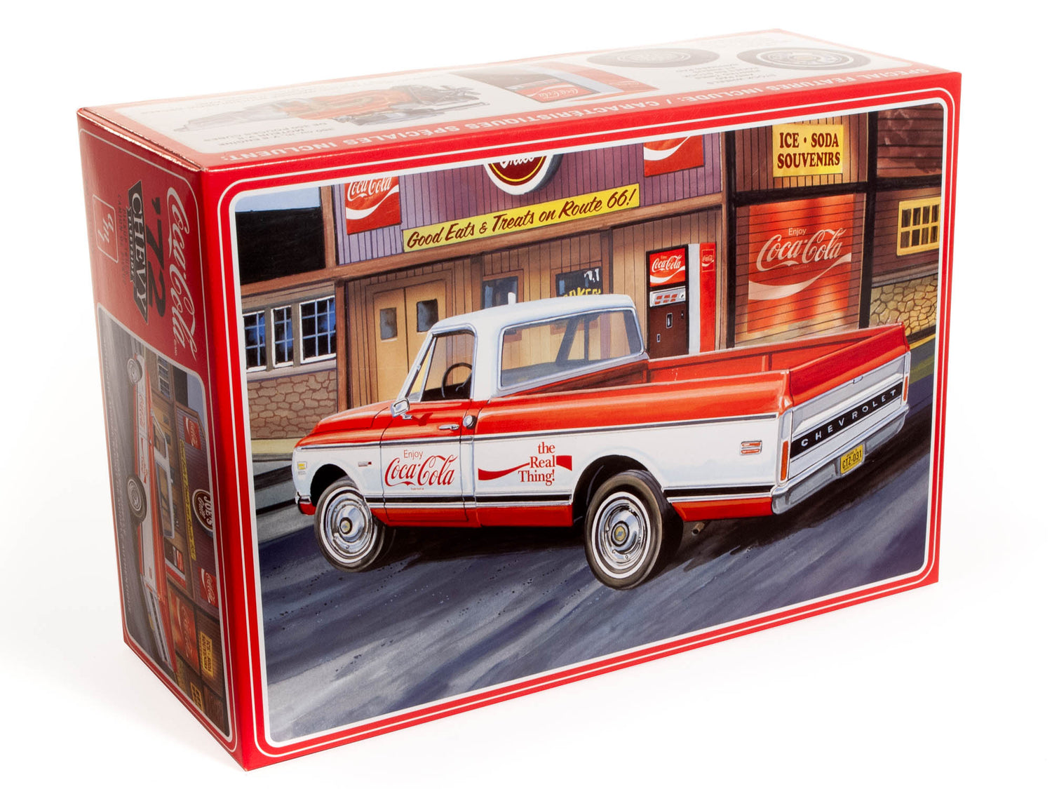 AMT 1972 Chevy Pickup w/Vending Machine & Crates (Coca-Cola) 1:25 Scale Model Kit