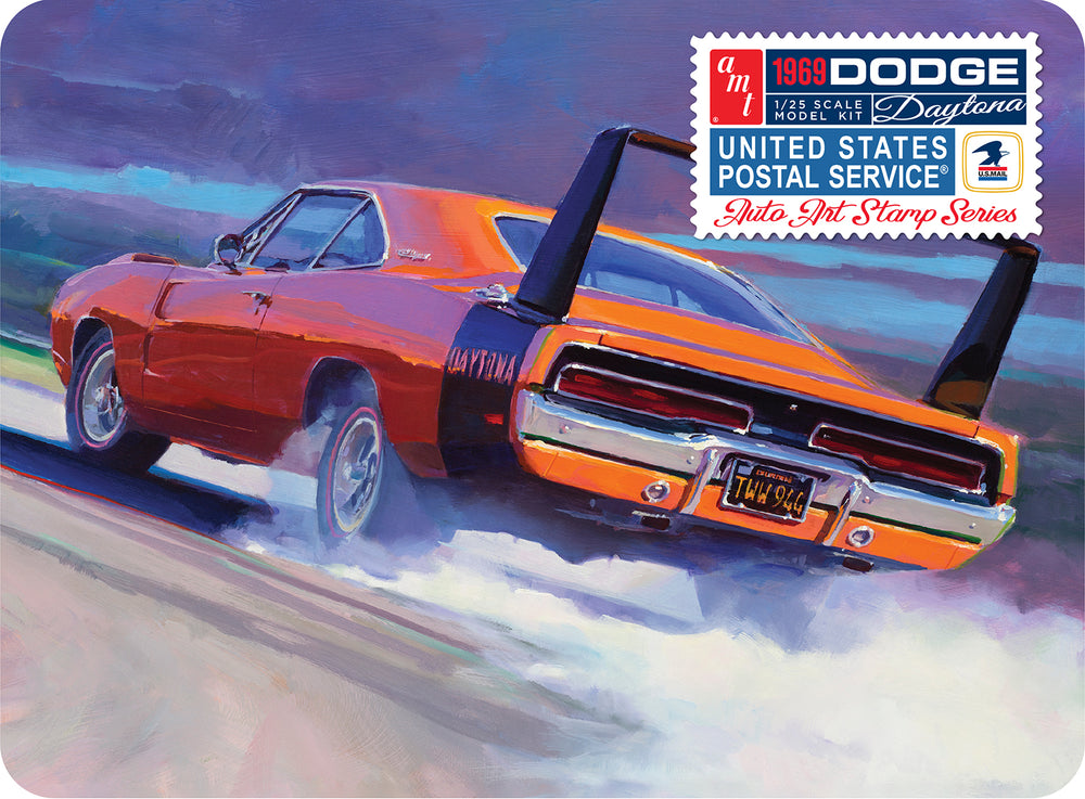 AMT 1969 Dodge Charger Daytona USPS Stamp Series Collector Tin 1