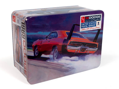 AMT 1969 Dodge Charger Daytona (USPS Stamp Series Collector Tin) 1:25 Scale Model Kit
