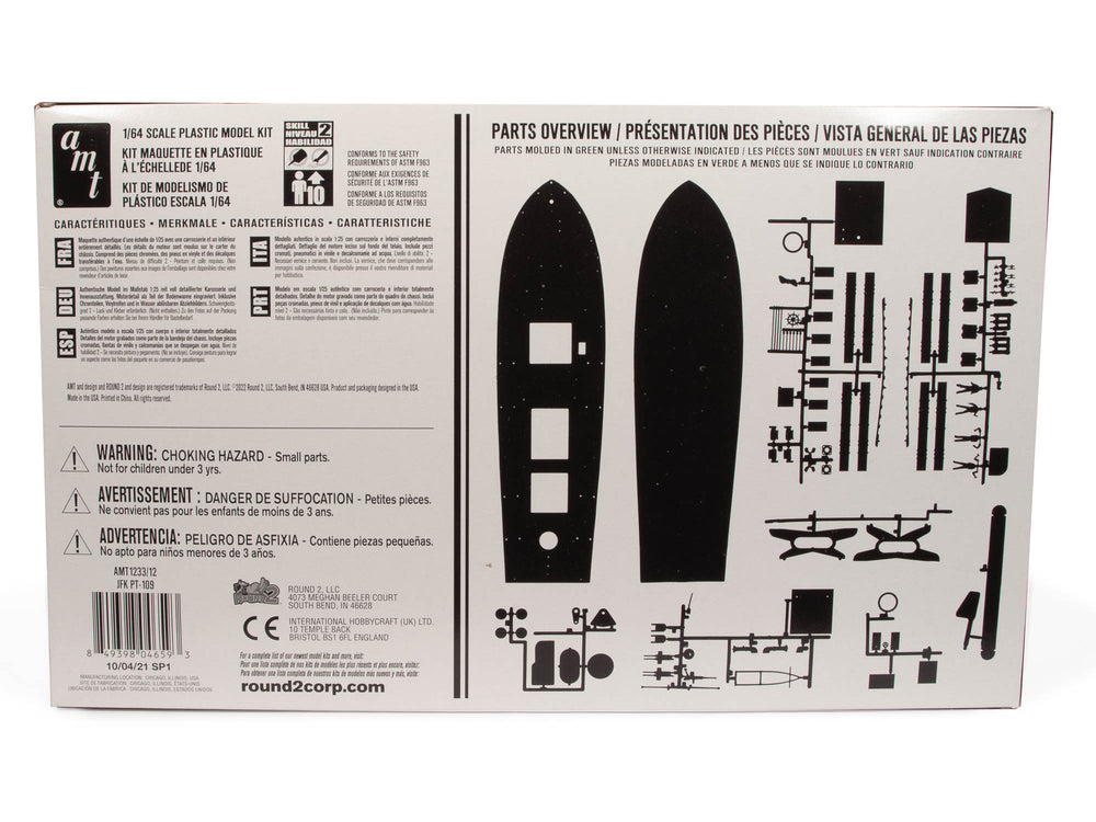 AMT John F. Kennedy PT-109 1:64 Scale Model Kit