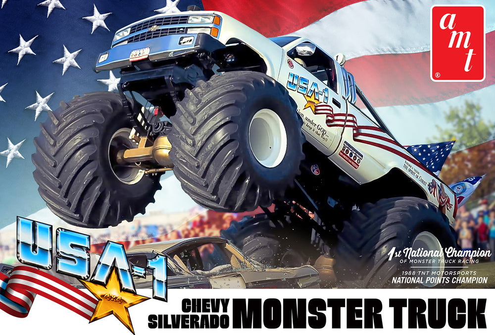 AMT USA-1 Chevy Silverado Monster Truck 1:25 Scale Model Kit