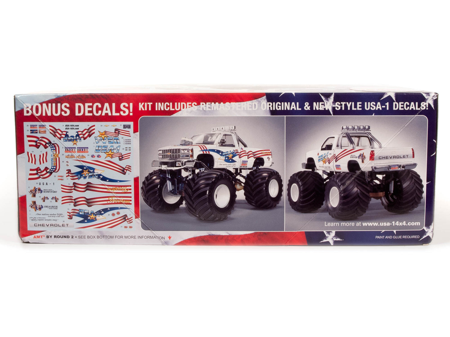 AMT USA-1 Chevy Silverado Monster Truck 1:25 Scale Model Kit