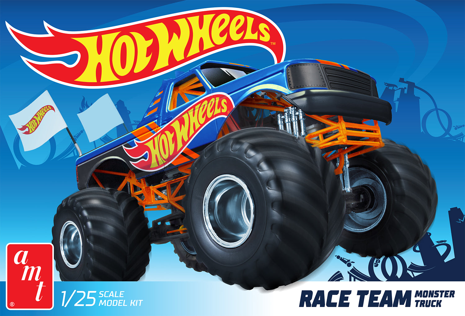 AMT Race Team Monster Truck Hot Wheels 1:25 Scale Model Kit