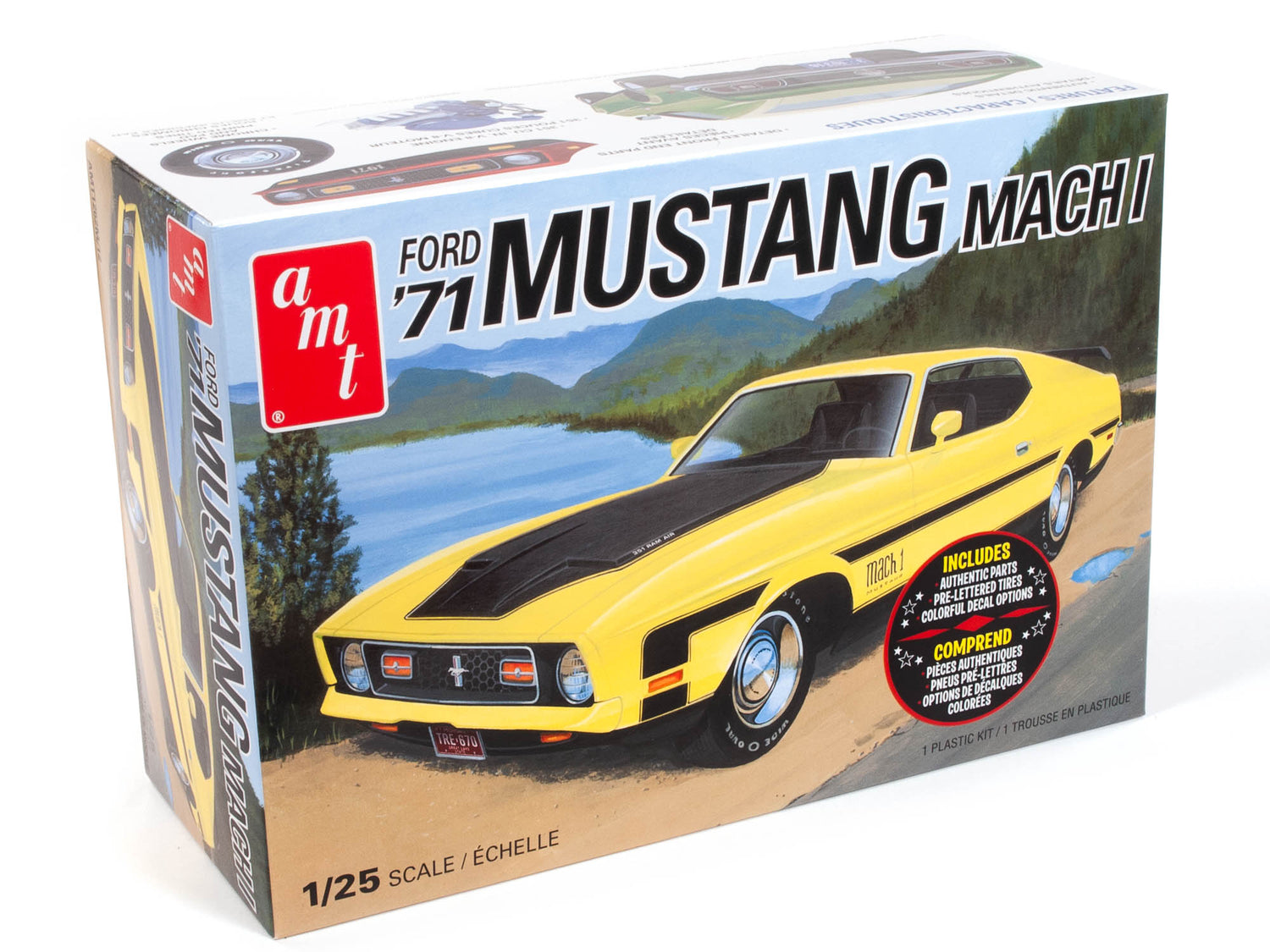 AMT 1971 Ford Mustang Mach I 1:25 Scale Model Kit | Auto World Store