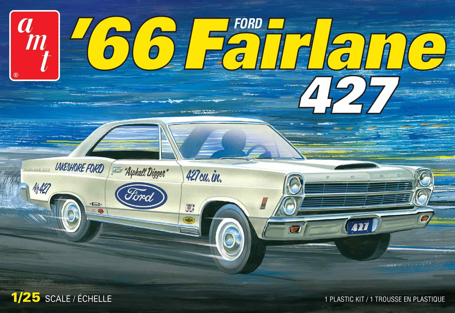 AMT 1966 Ford Fairlane 427 1:25 Scale Model Kit