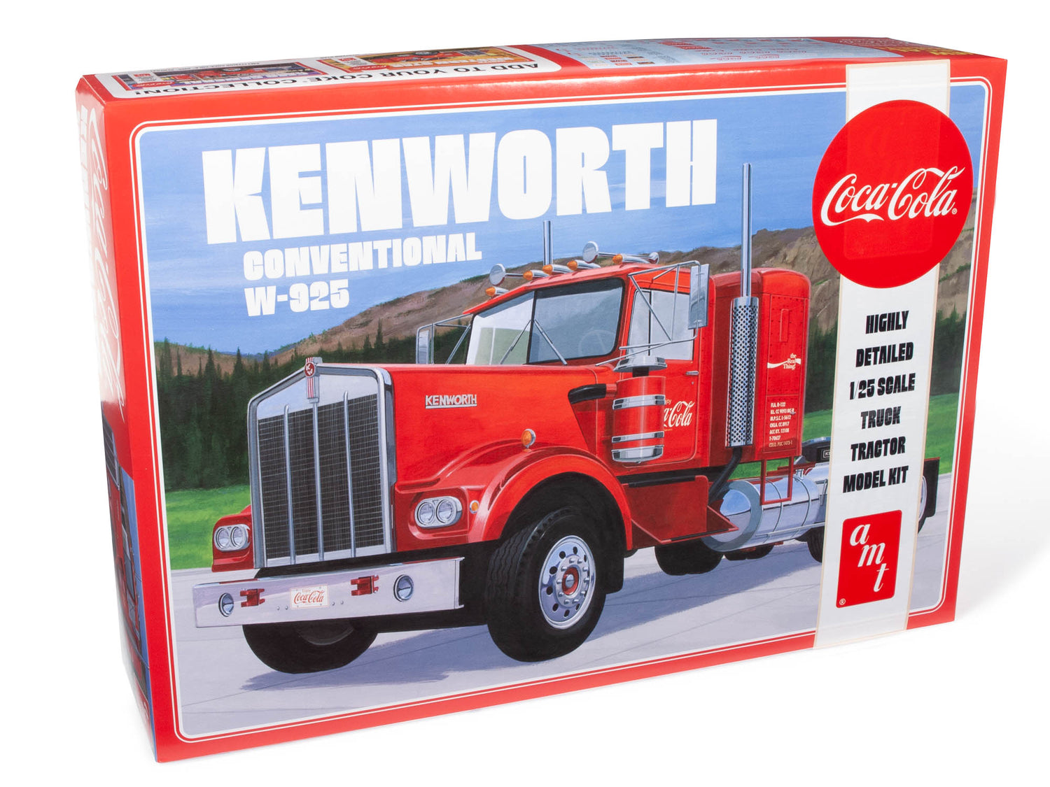 AMT Kenworth W-925 Tractor Coca-Cola 1:25 Scale Model Kit