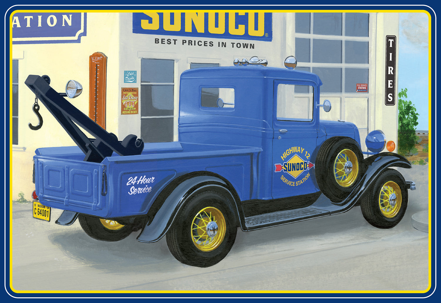 AMT 1934 Ford Pickup Sunoco 1:25 Scale Model Kit in the box