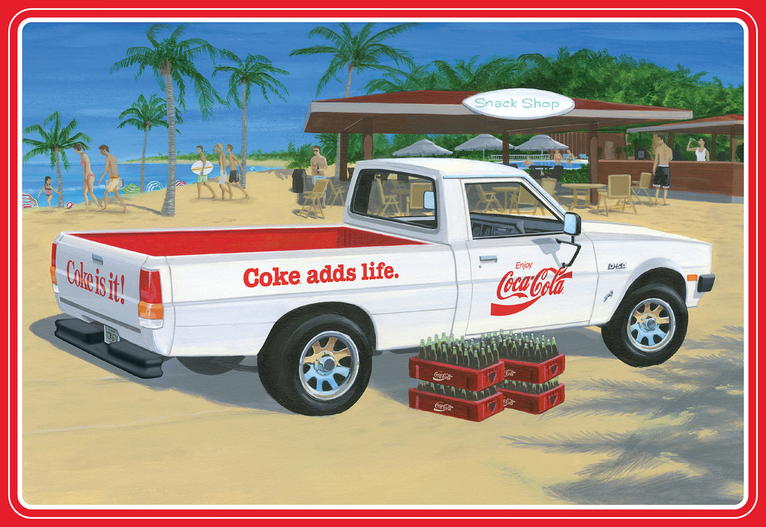 AMT 1980 Dodge Ram D-50 Pickup Coke 1:25 Scale Model Kit