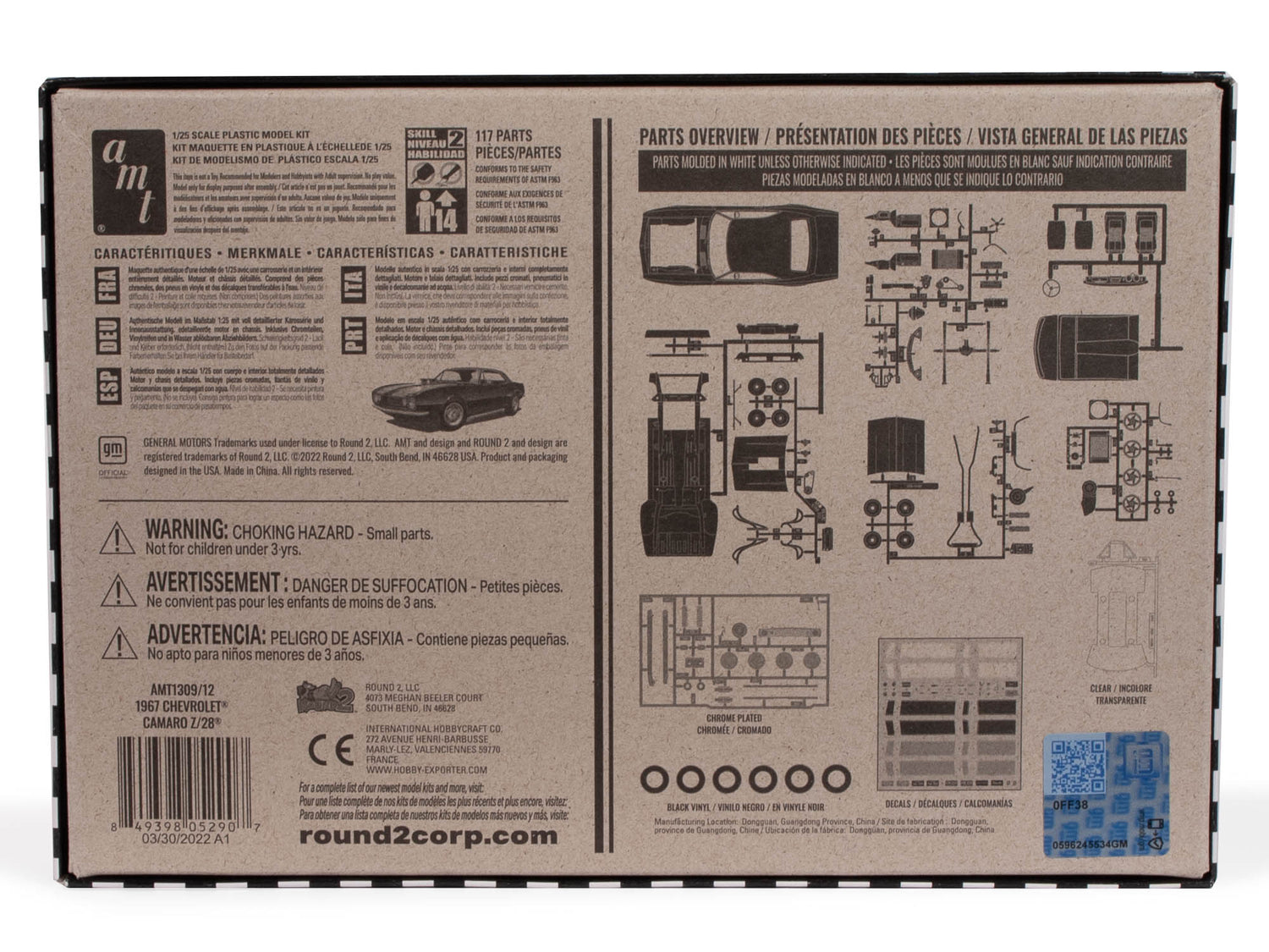 AMT 1967 Chevy Camaro Z28 1:25 Scale Model Kit