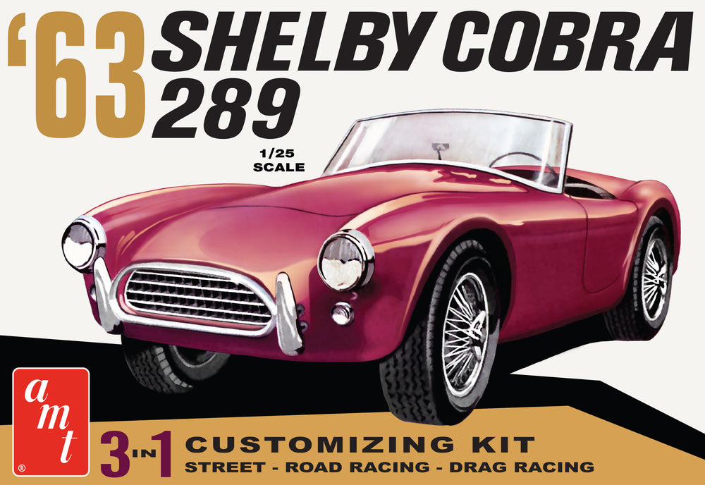 AMT Shelby Cobra 289 1:25 Scale Model Kit box cover