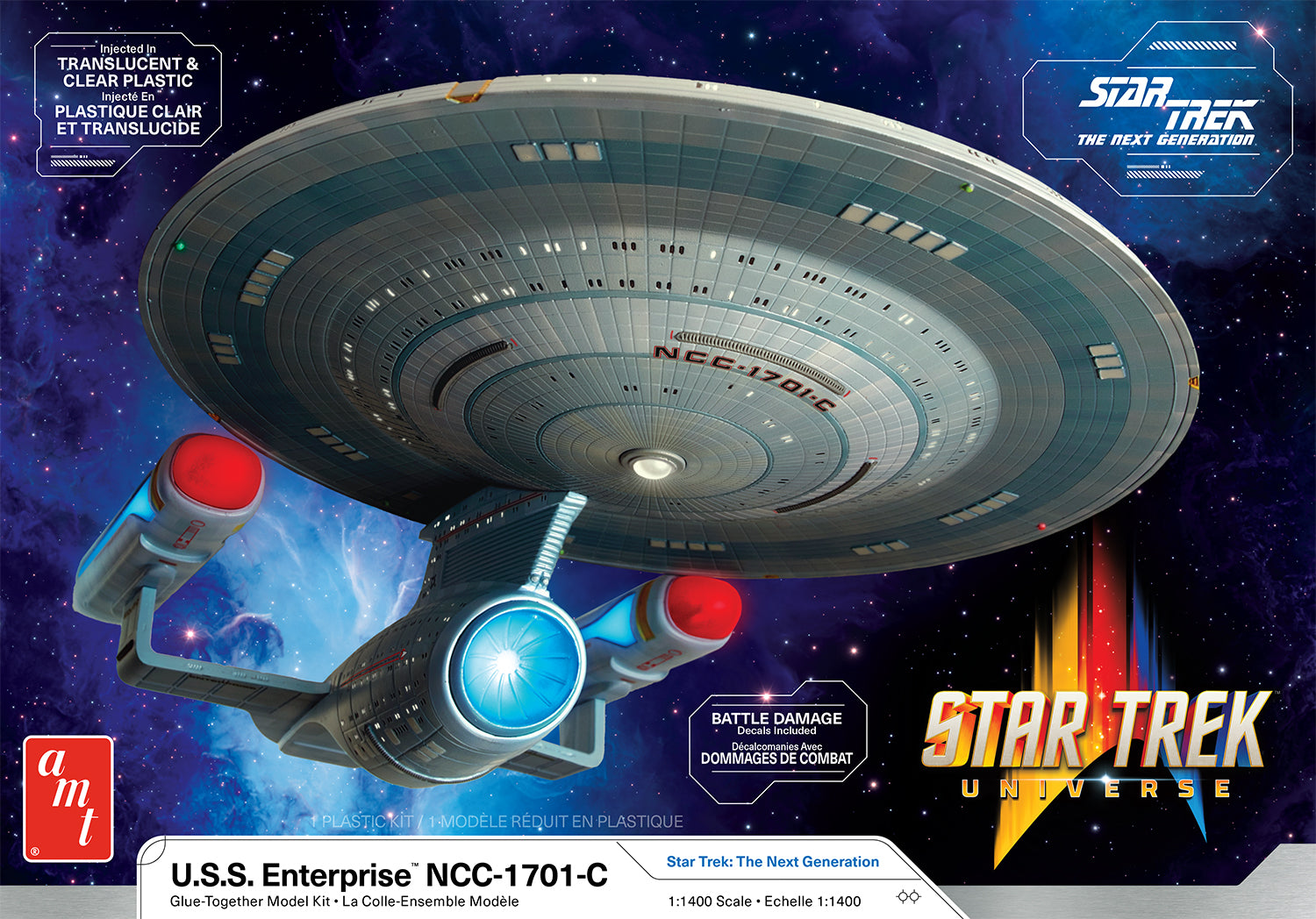 AMT Star Trek U.S.S. Enterprise NCC-1701-C 1:1400 Scale Model Kit