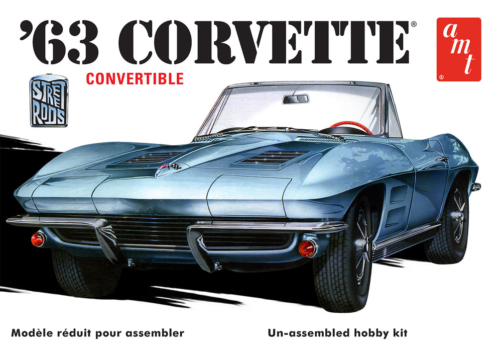 AMT 1963 Chevy Corvette Convertible 1:25 Scale Model Kit