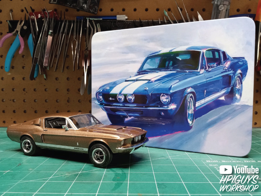 AMT 1967 Shelby GT350 USPS Stamp Series (Tin) 1:25 Scale Model Kit