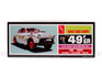 Silver with decals AMT 1949 Ford Coupe The 49'er 1:25 Scale Model Kit in the box