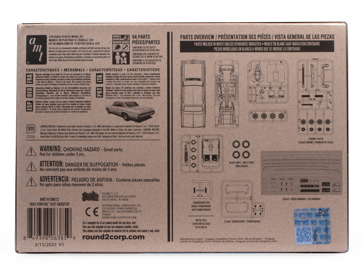 AMT 1965 Pontiac GTO Hardtop Craftsman Plus 1:25 Scale Model Kit