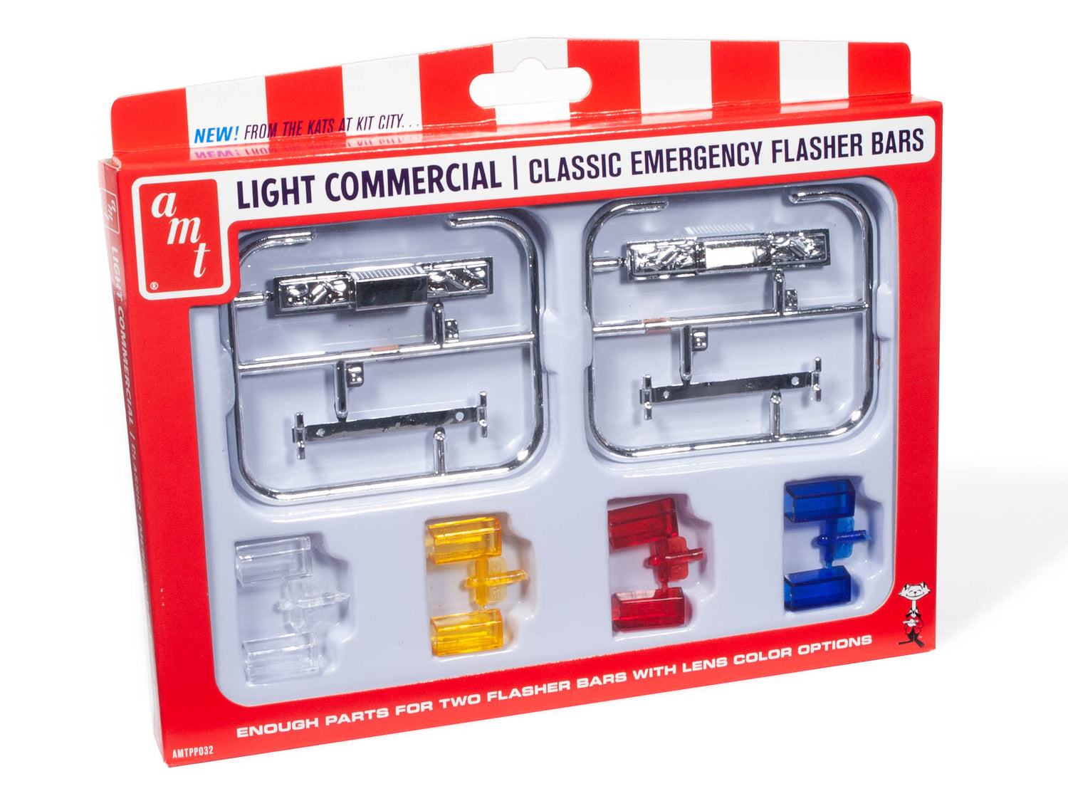 AMT Classic Emergency Flasher Parts Pack 1:25 Scale Model Kit