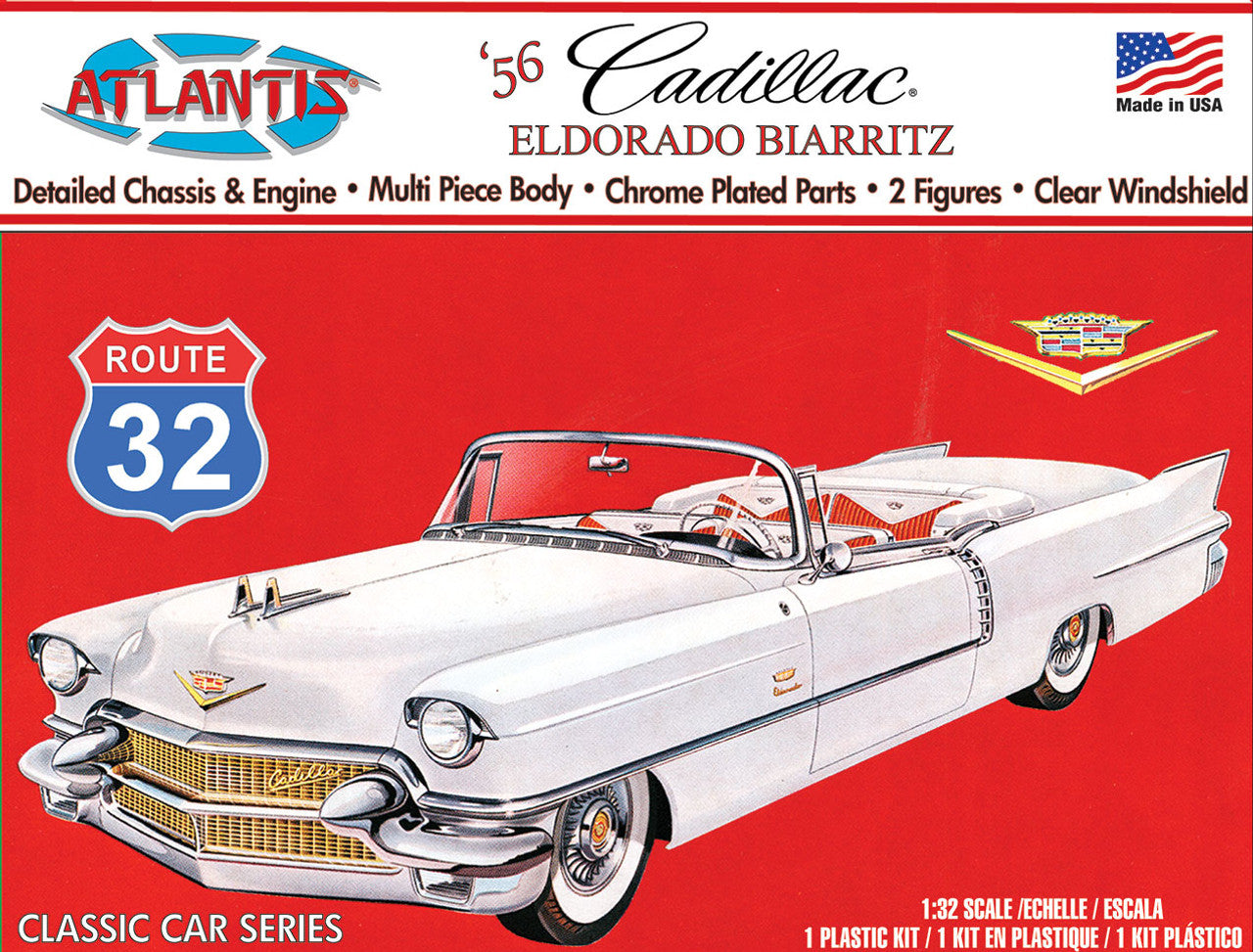 Atlantis 1956 Cadillac Eldorado 1:32 Scale Model Kit
