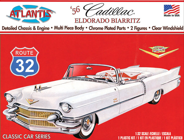 Atlantis 1956 Cadillac Eldorado 1:32 Scale Model Kit | Auto World