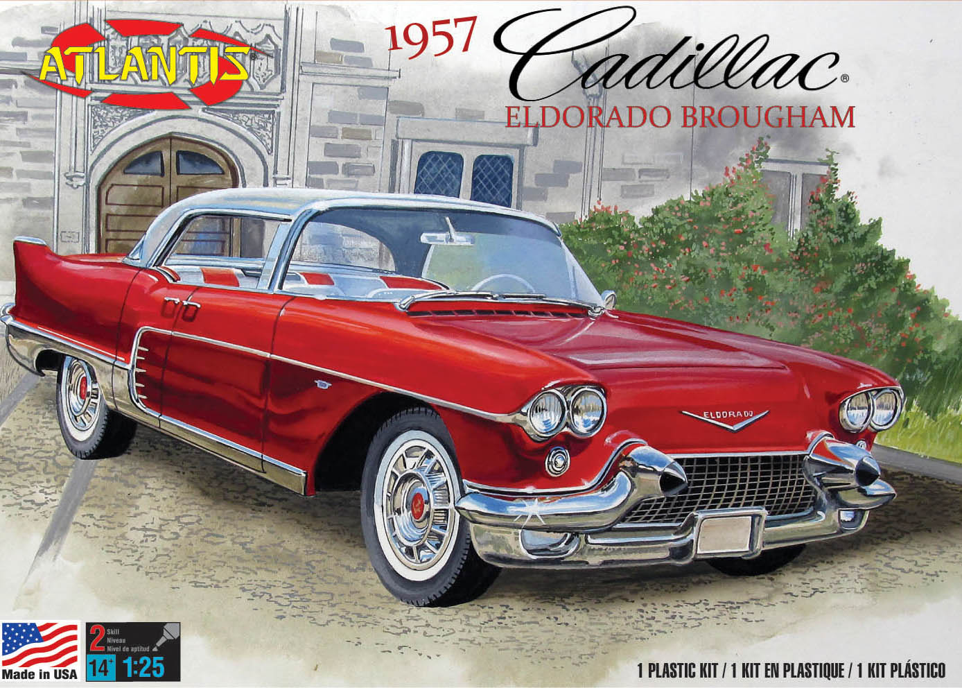 Atlantis 1957 Cadillac Eldorado Brougham 1:25 Scale Model Kit