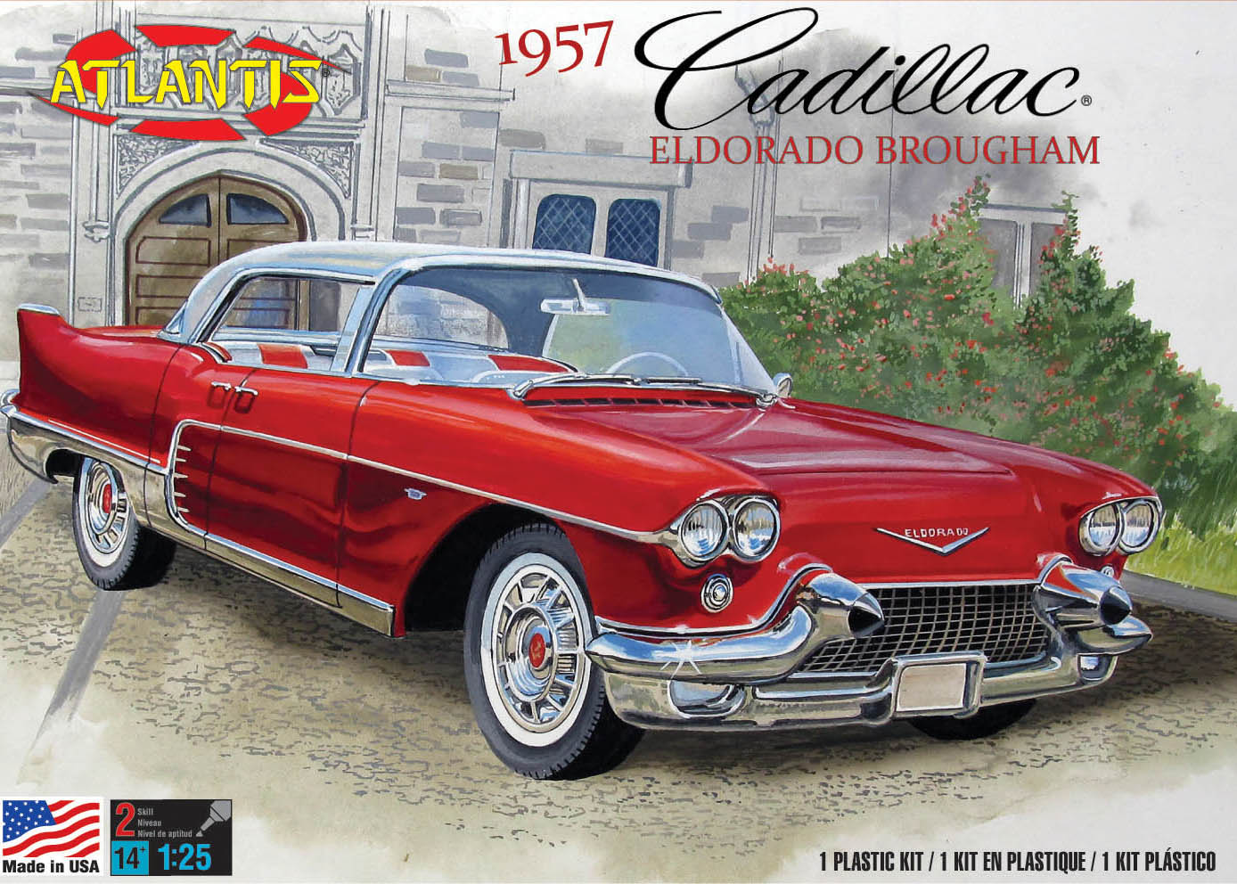 Atlantis 1957 Cadillac Eldorado Brougham 1:25 Scale Model Kit