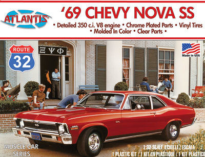 Atlantis 1969 Chevy Nova SS 1:32 Scale Model Kit